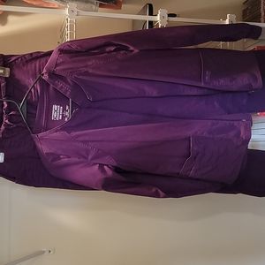 Cherokee Workwear scrub set 3 pc Small Tall purple